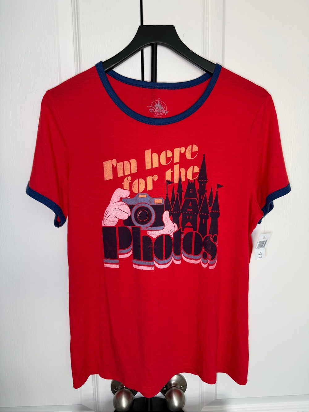 Disney Red Unisex 'I'm Here for the Photos' Graphic Tee